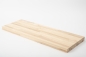 Preview: Massivholzplatte Treppenstufe Esche Rustikal 25mm fix lamelle KGZ 40mm